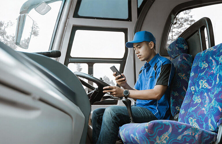 What Causes Driver Distraction During Construction Worker Bus Journeys